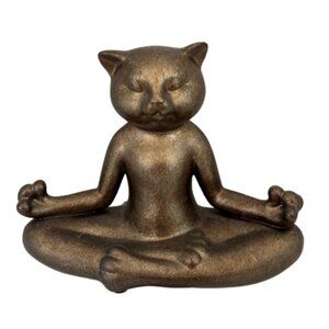 Namaste Cat Sculpture